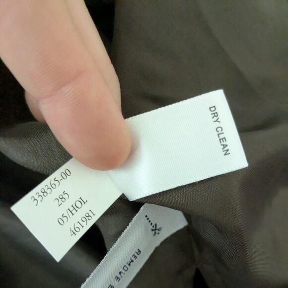 Midi Dress Cocktail Gown M Brown Silk Y2K Lace Banana Republic Strapless Glam - Picture 12 of 12